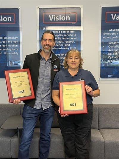 Janet Hawkins awarding